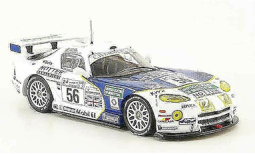 Dodge Viper GTS R 1/43 IXO No.56 Team Chamberlain 24h Le Mans 1999 coche miniatura