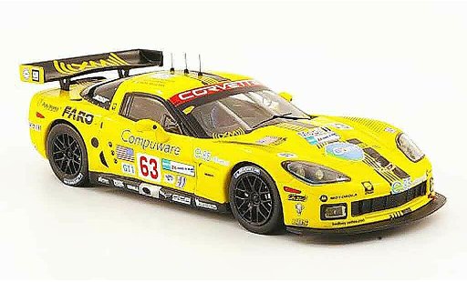 Chevrolet Corvette course 1/43 IXO C6 R No.63 Compuware 24h Le Mans 2008 coche miniatura