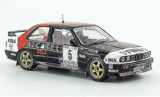 Bmw M3 course 1/43 IXO E30 Rally Gr.A No.5 Alcatel Rally Ypern 1990 coche miniatura