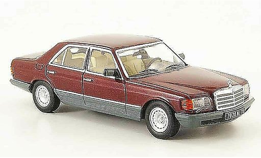 Mercedes 500 Base 1/43 IXO (W126) rojo gris 1980 coche miniatura