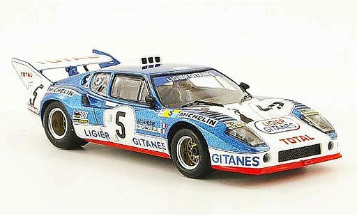 Ligier JS2 Base 1/43 IXO No.5 Total 24h Le Mans 1975 coche miniatura