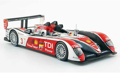 Audi R10 course 1/43 IXO 2008 TDI No.3 S 24h Le Mans coche miniatura