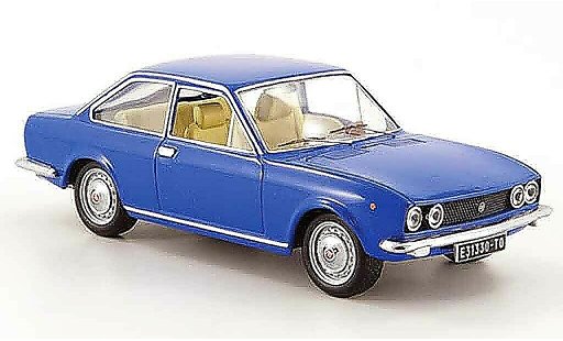 Fiat 124 Sport Coupe 1/43 IXO azul 1971 coche miniatura