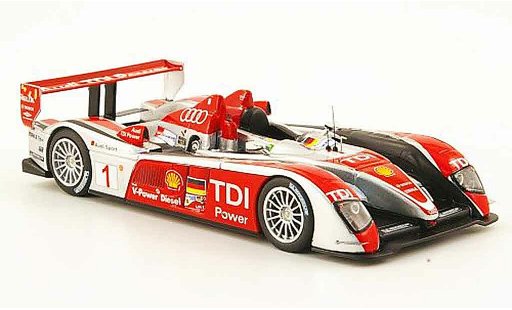 Audi R10 course 1/43 IXO 2008 TDI No.1 Biela Pirro Werner 24h Le Mans 2008 coche miniatura