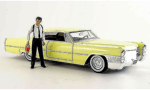 Cadillac Deville Coupe 1/18 Jada Toys reservoir dogs con figur 1965 coche miniatura