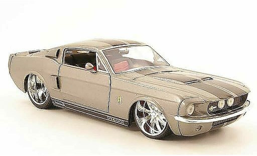 Shelby GT 500 1967 1/18 Jada Toys kr gris/negro coche miniatura