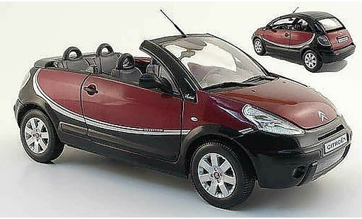 Citroen C3 Charleston 1/18 Norev pluriel rojo/negro 2008 coche miniatura