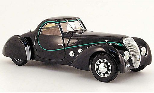 Peugeot 302 coupe 1/18 Norev Darl'Mat negro 1937 coche miniatura