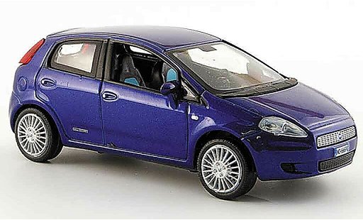 Fiat Punto Berlina 1/43 Norev azul funfturig 2005 coche miniatura