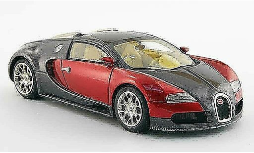 Bugatti Veyron coupe 1/43 Look Smart 16.4 antracita rojo 2008 coche miniatura