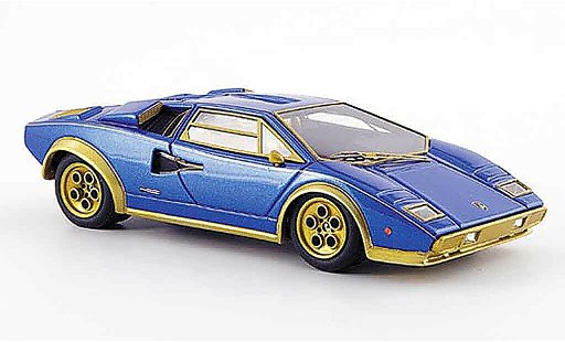 Lamborghini Countach LP 500 1/43 Look Smart s walterwolf azul mateor coche miniatura
