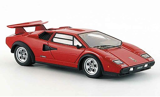 Lamborghini Countach LP 500 1/43 Look Smart s walter wolf rojo matenegro coche miniatura