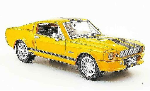Shelby GT 500 1967 1/43 Yat Ming naranja negro coche miniatura