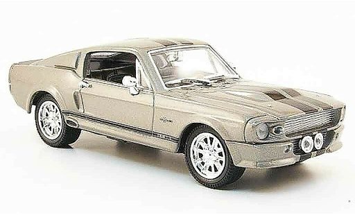 Shelby GT 500 1967 1/43 Yat Ming gris negro coche miniatura