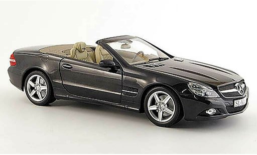 Mercedes Classe SL Base 1/18 Minichamps (r 230) negro coche miniatura