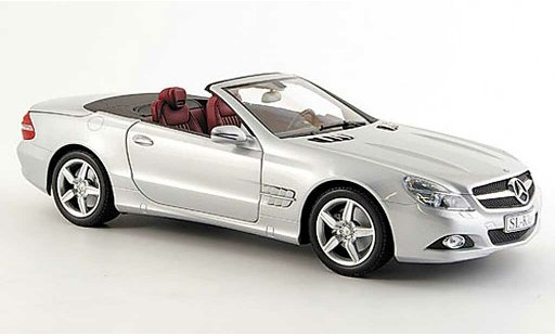 Mercedes Classe SL Base 1/18 Minichamps (r 230) gris metallisee coche miniatura