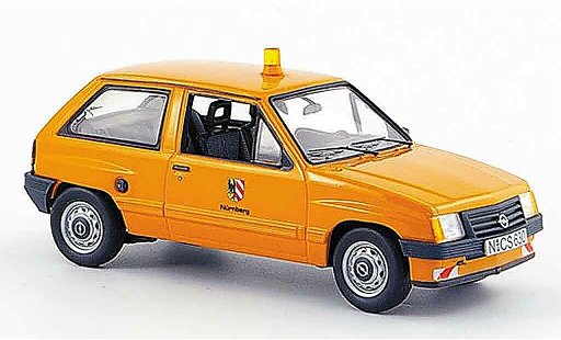 Opel Corsa A Base 1/43 Schuco a stadt nurnberg kommunalnaranja coche miniatura
