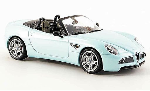 Alfa Romeo 8C competizione 1/43 M4 spyder azul 2006 coche miniatura