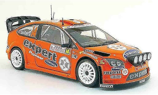 Ford Focus RS WRC 1/18 Sun Star no.14 expert rallye monte carlo 2008 coche miniatura