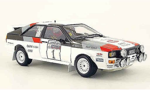 Audi Quattro rallye 1/18 Sun Star Rally no.1 hertz ganador lombard 1982 coche miniatura