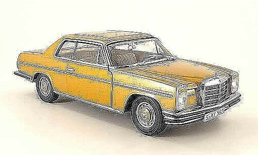 Mercedes 280 1968 1/18 Sun Star 8 coupe or coche miniatura
