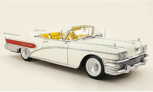 Buick Limited Convertible 1/18 Sun Star wells fargo blanco 1958 coche miniatura