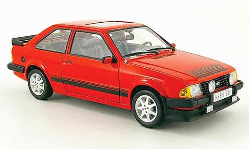 Ford Escort RS 1600i 1/18 Sun Star rojo 1983 coche miniatura