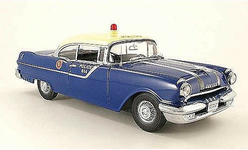 Pontiac Star Chief Hardtop 1/18 Sun Star hard top county of nassau n.y.polic&Atilde;&shy;a 1955 coche miniatura
