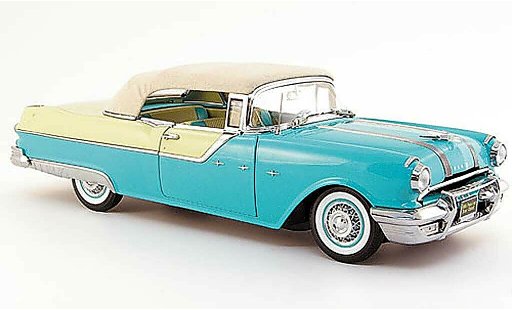 Pontiac Star Chief Convertible 1/18 Sun Star verde creme blanco 1955 coche miniatura