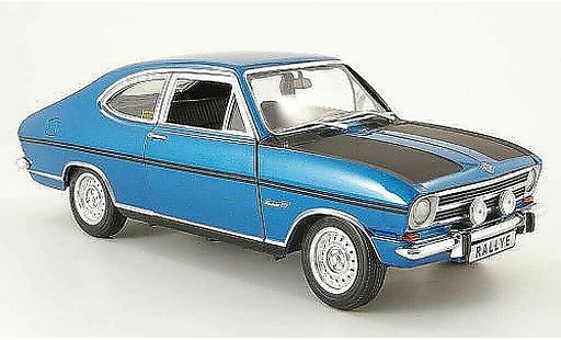Opel Kadett C coupe 1/18 Revell b rallyee 1900 azul/negro 1969 coche miniatura