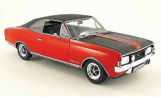 Opel Commodore A 1/18 Revell coupe gs/e rojo/negro 1970 coche miniatura