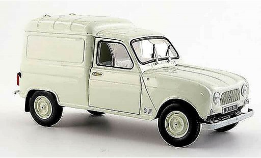 Renault 4 F4 1/18 Norev F creme blanco 1965 coche miniatura