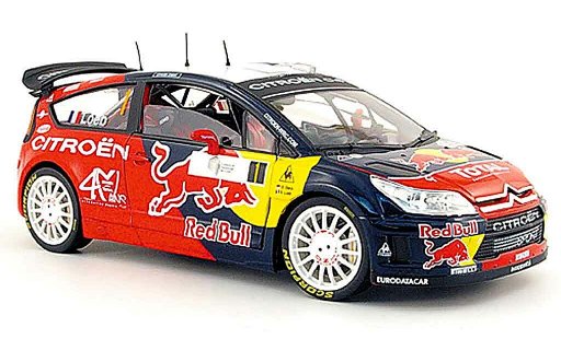 Citroen C4 WRC 1/18 Solido no.1 red bull s.loeb tour de corse 2008 coche miniatura