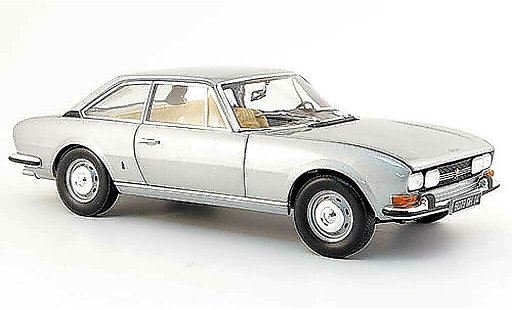 Peugeot 504 coupe 1/18 Norev gris 1971 coche miniatura