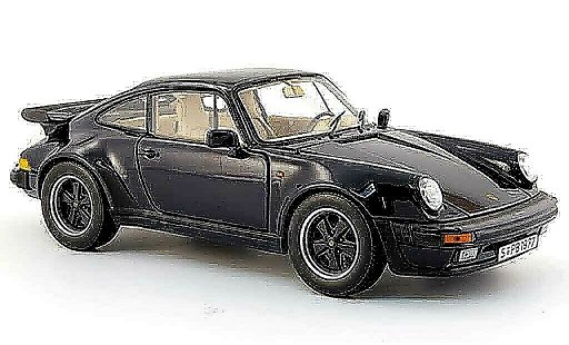 Porsche 911 Turbo 1/18 Norev 3.3l azul 1985 coche miniatura