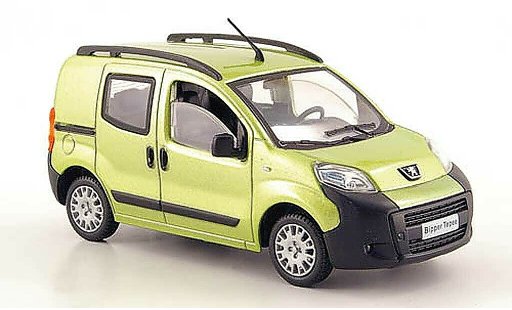 Peugeot Bipper Tepee 1/43 Solido verde 2008 coche miniatura