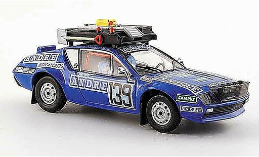 Alpine A310 rallye 1/43 Norev no.139 t.reverchon g.vails dakar 1981 coche miniatura