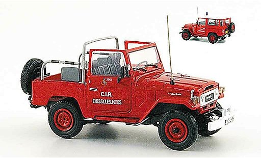 Toyota BJ 40 Pompier 1/43 Norev chessy les mines 1980 coche miniatura