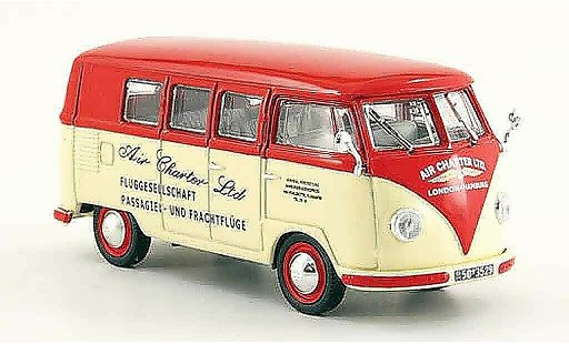 Volkswagen Combi Base 1/43 Norev t1a bus air charter ltd. blanco rojo 1958 coche miniatura