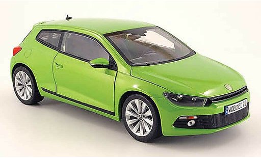 Volkswagen Scirocco Base 1/18 Norev iii 2.0 tsi verde 2008 coche miniatura