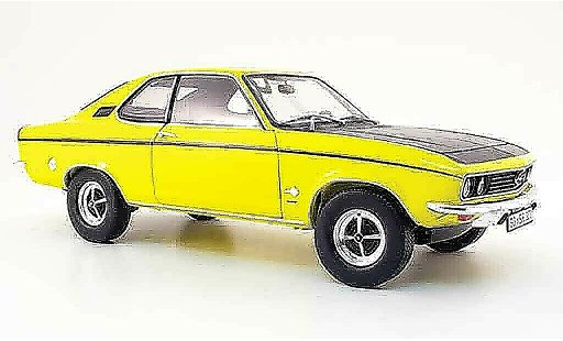 Opel Manta A 1/18 Norev sr amarillo negro 1970 coche miniatura