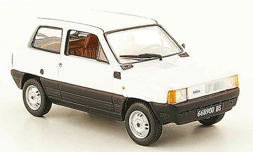 Fiat Panda Base 1/43 Norev blanco 1981 coche miniatura
