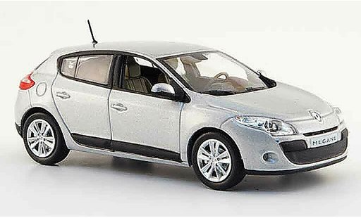 Renault Megane Base 1/43 Norev 5 turig gris 2009 coche miniatura
