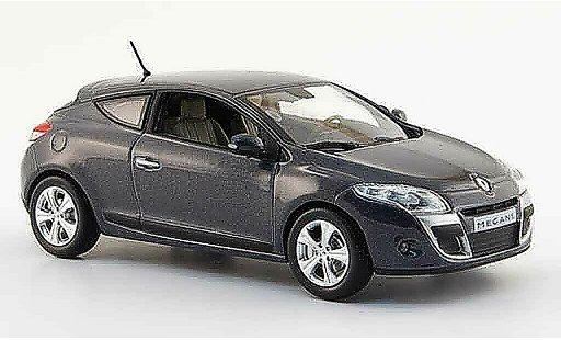 Renault Megane Coupe 1/43 Norev gris 2009 coche miniatura