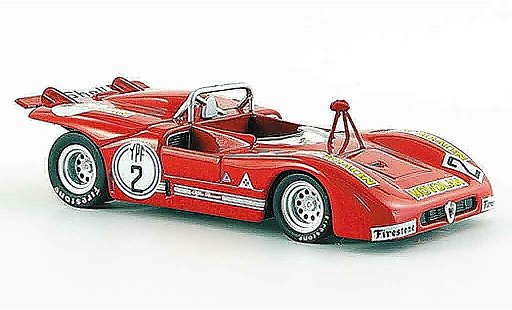 Alfa Romeo 33.3 tt3 1/43 M4 1972 tt no.2 c.facetti 1000 km di argentina coche miniatura