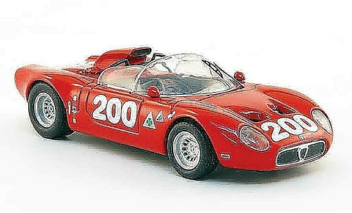 Alfa Romeo 33.2 fleron 1/43 M4 1967 no. 200 russo todaro targa florio coche miniatura