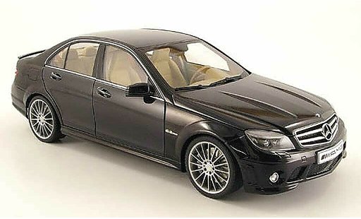 Mercedes Classe C AMG 1/18 Autoart 63 negro avec ledersitze 2007 coche miniatura