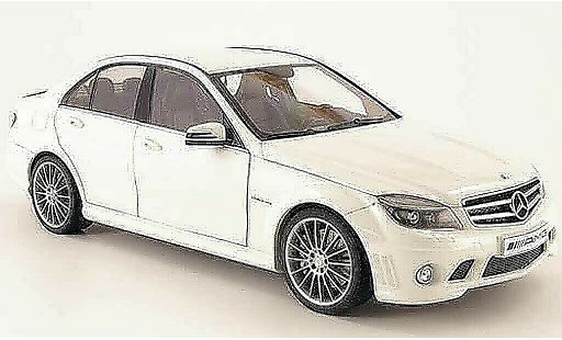 Mercedes Classe C AMG 1/18 Autoart 63 blanco 2007 coche miniatura