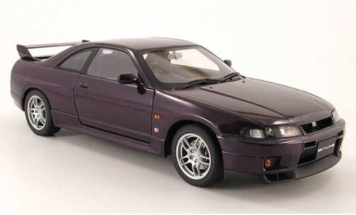 Nissan Skyline R33 1/18 Autoart gt-r v-spec lila 1997 coche miniatura