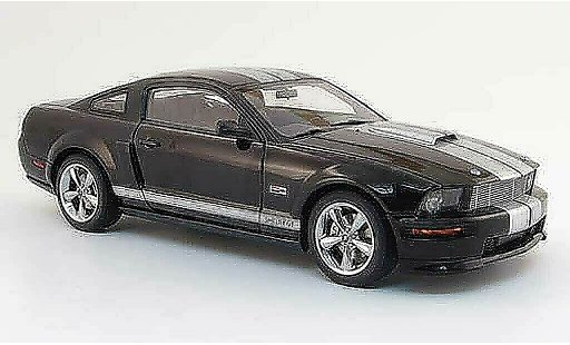 Shelby GT Base 1/18 Autoart negro avec bandes griss 2007 coche miniatura